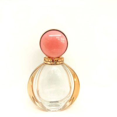 絶妙な90mlローズの芳香の香水瓶のガラス ビンは香水の包装材料の香水の空のびんに吹きかける