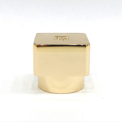 古典的な亜鉛合金の金の立方体は金属Zamacを香水瓶の帽子を形づける