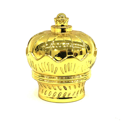 軽い金の金属の王冠のタイプZamacは香水瓶の帽子を