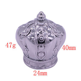 上限のための王冠の香水瓶の帽子亜鉛合金の香水瓶の上の設計