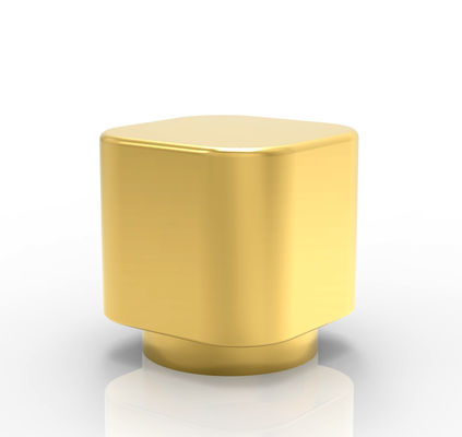 設計によってカスタマイズされる金色ZamakはFea15首のための香水瓶の帽子を