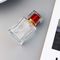 点の正方形の透明なガラス香水瓶アクリル カバー スプレーの出版物旅行別のびんの化粧品のサンプルびん