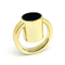 創造的な亜鉛合金の金の指輪は金属Zamacを香水瓶の帽子を形づける