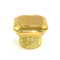 古典的で熱い販売亜鉛合金の金の長方形は金属Zamacを香水瓶の帽子を形づける