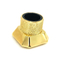 古典的で熱い販売亜鉛合金の金の長方形は金属Zamacを香水瓶の帽子を形づける