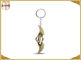 ゲームの剣の銀の昇進亜鉛合金材料のための黄銅によって着色される金属の小さいキー ホルダー