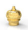 金色の新しい設計香水瓶の帽子の王冠はZamakの文書を形づける