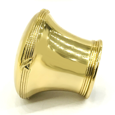 注文の軽い金色のZamakのアルミニウム香水瓶の帽子