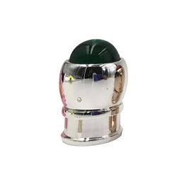 水晶との贅沢な香水瓶の帽子のふたカバーODMの設計銀色