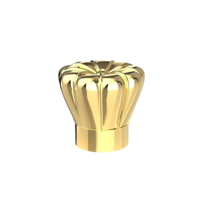 購入 光沢がある金の金属のZamacの贅沢な香水瓶の帽子の掛かるめっき online manufacture