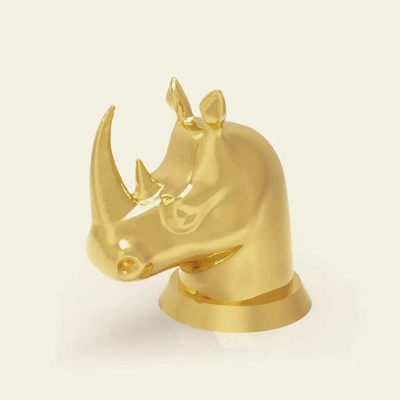 購入 動物の普遍的なFea 15Mmの金属の香水瓶Zamacは贅沢な創造的おおう online manufacture