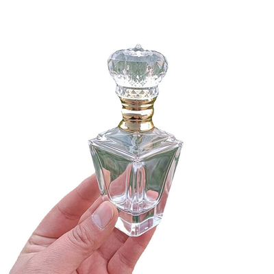 購入 習慣のポンプ帽子のスプレーヤーが付いている贅沢で豪華な設計香水のガラス ビン55ml online manufacture