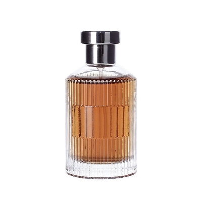 購入 10ml100mlは肩の縞の良いスプレーの香水瓶の高度のガラス香水瓶を傾けた online manufacture