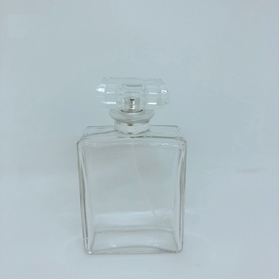 購入 100ml NO 5の香水瓶のガラス ビン、空のびん、銃剣のノズル、正方形の出版物、化粧品はびん詰めにする online manufacture