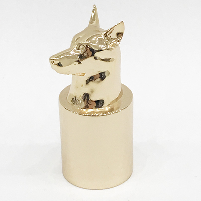 購入 高い磨かれた金属犬のスナップのZamakの香水瓶の帽子 online manufacture