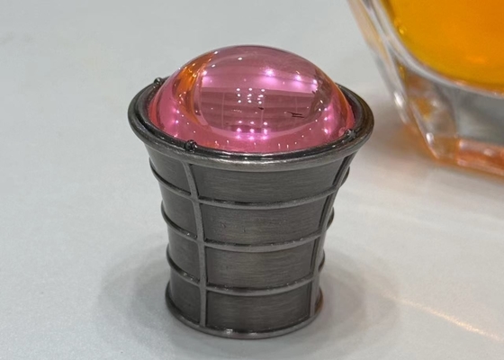 購入 ピンクダイヤモンド メタルザマック 香水キャップ 高級ガラス 香水ボトルトップ online manufacture