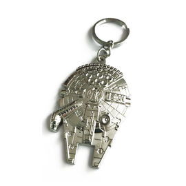 購入 銀製の昇進のギフトのためのめっきによって刻まれる亜鉛合金の注文の金属Keychains online manufacture