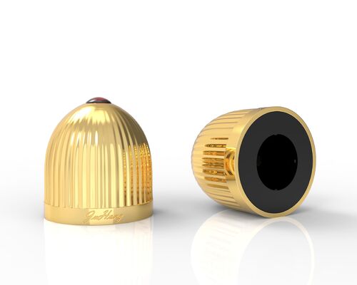 購入 高級クリスタルゴールドザマック香水キャップ 亜鉛合金ザマック香水キャップ 高級化粧品香水ガラスボトル用メタルキャップ オンライン製造