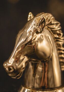 購入 高級ホースヘッドザマック 香水キャップ 磨き金属仕上げとカスタマイズされたデザイン オンライン製造
