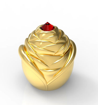 購入 ISO9001花亜鉛合金のガラス香水瓶カバー online manufacture