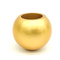 金属の古典的なマットの金色の球はZamacの香水瓶の帽子を終えた