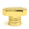 古典的な亜鉛合金の金張りの長方形の形の金属Zamakは香水瓶の帽子を