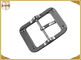 Personalized Middle Pin Metal Center Bar Belt Buckles , Silver Belt Buckles