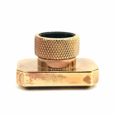 長方形の形のアンチック仕上の金属のzamakの香水瓶の帽子