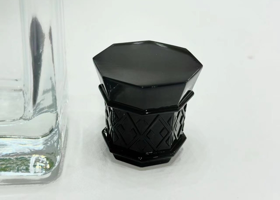 高級 輝く表面 黒色 香水 ボトルの蓋 パーマーステイルド 香水 ボトルの蓋