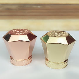 金色の金属の香水瓶の帽子は合金118gダイ カストのめっき亜鉛