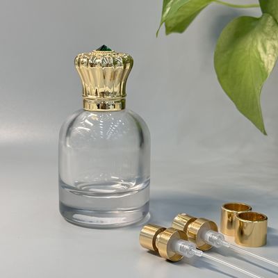 パーソナライズされたダイヤモンド亜鉛合金 独特の香水ボトルデザインのためのザマック香水キャップ