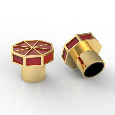 高級水晶T型ザマック香水キャップ 亜鉛合金ガラス香水ボトルキャップ