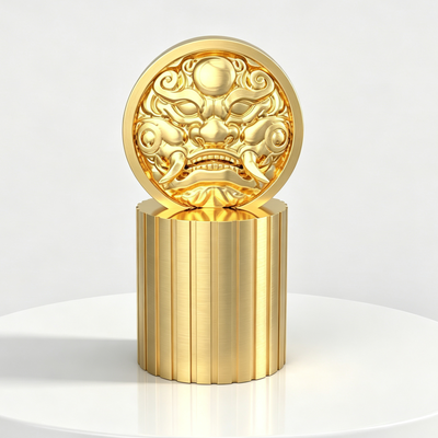 オーダーメイド どんな形でも ザマック亜鉛合金香水キャップ 彫刻された野獣顔 高級金属香水ボトル蓋