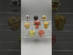 花の形のキャップビデオ